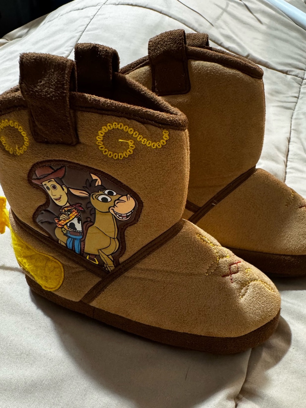 Toy Story Woody Graphic cowboy boots house shoes size 9/10